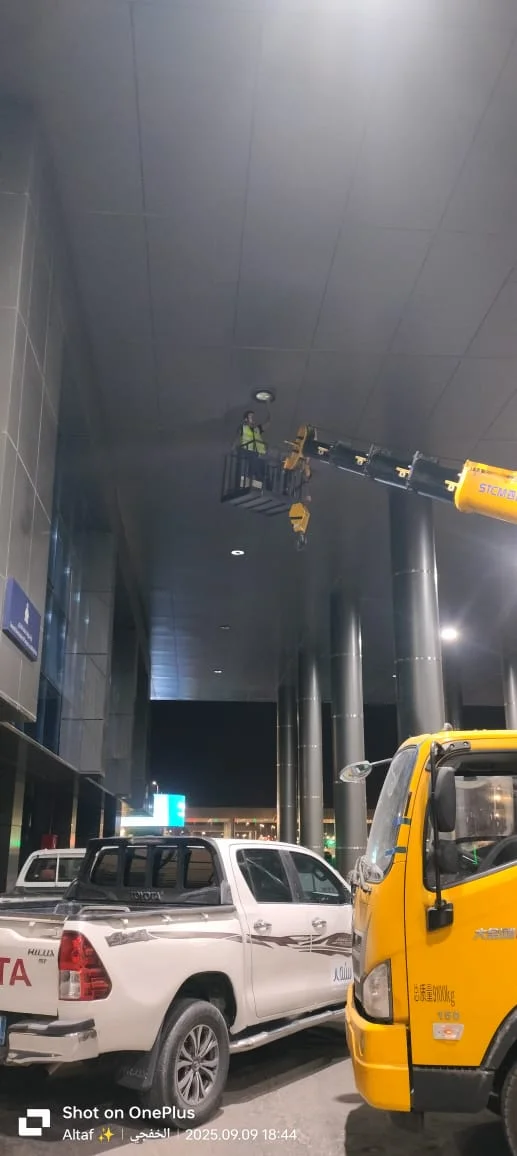 اعمال توريد وتركيب اعمدة الانارة لشركة السحابة للمقاولات — 4